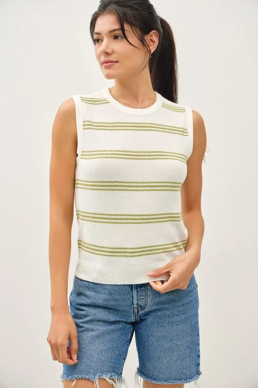 The Stripes Have It Lime Stripe Sweater Tank Long Sweater Short Sweater Cropped Sweater The Stripes Have It Lime Stripe Sweater Tank Long Sweater Short Sweater Cropped Sweater