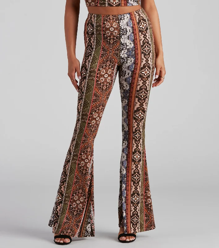 Boho Dreamer Printed Flare Pants Stylish Harem Pants