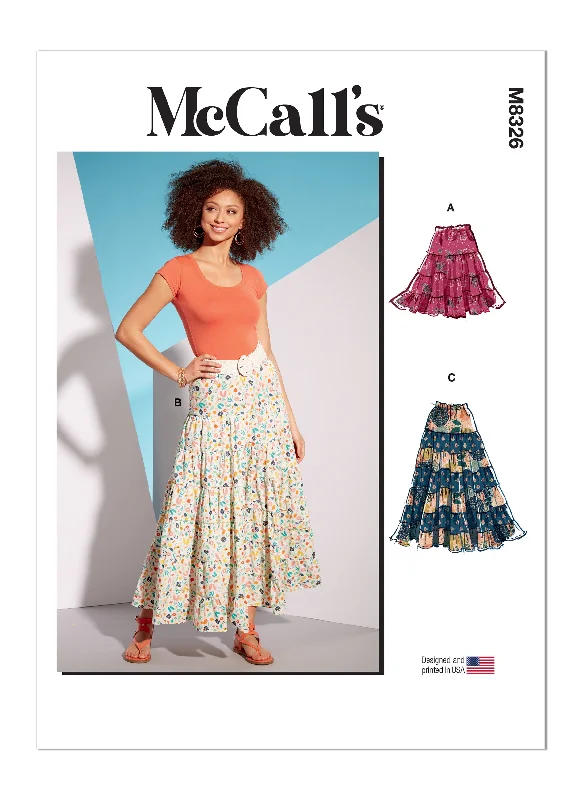 McCall's Pattern 8326 Misses' Skirts wool skirt thick