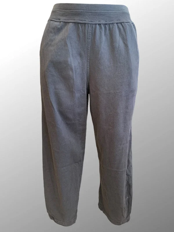 Cropped Cotton Pants Comfortable Wide-Leg Pants