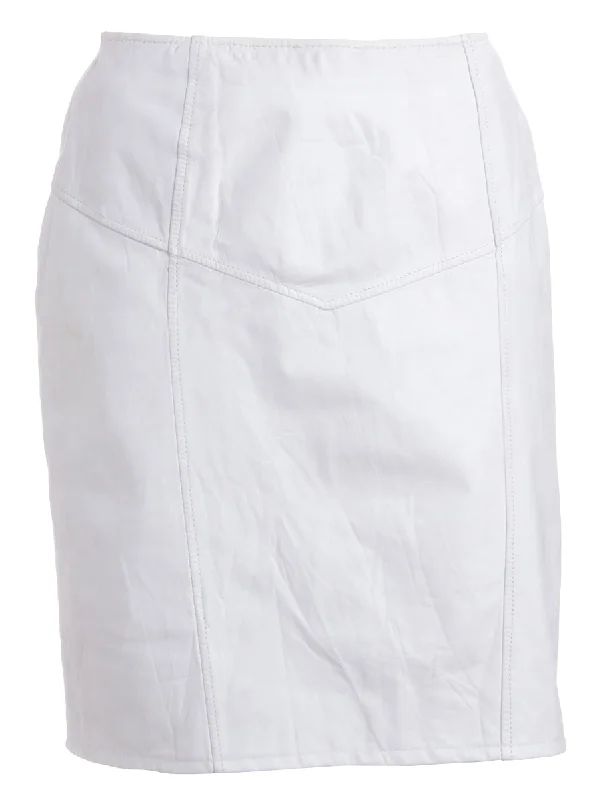 Label Roxy Mini Leather Skirt velvet skirt rich