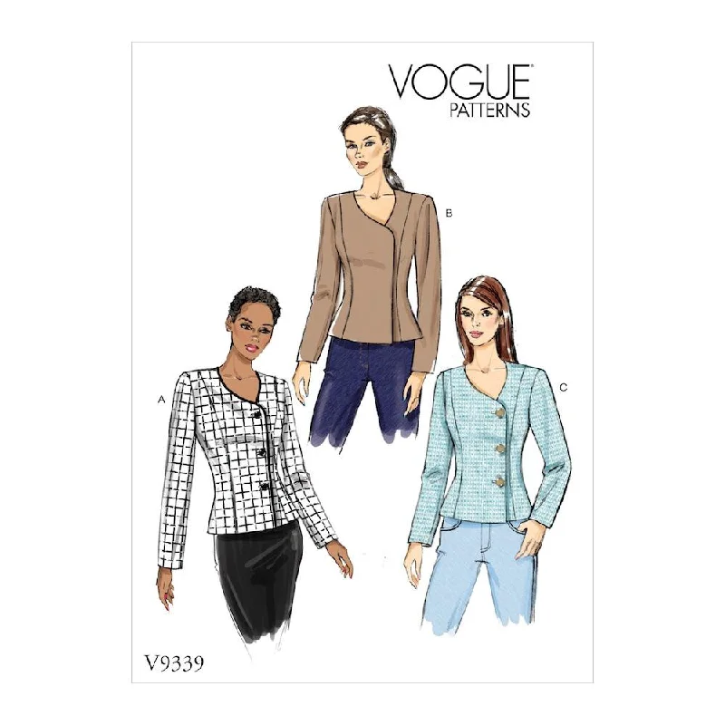 Vogue Pattern V9334 Misses' Jacket, Belt and Pants Fleece Jacket Down Jacket Parka