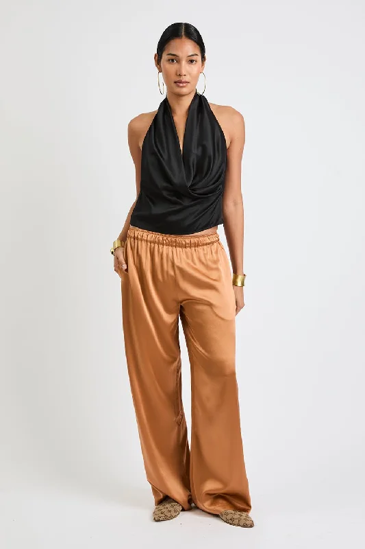 + Beryll Lena Silk Pants | Copper Classic Chino Pants