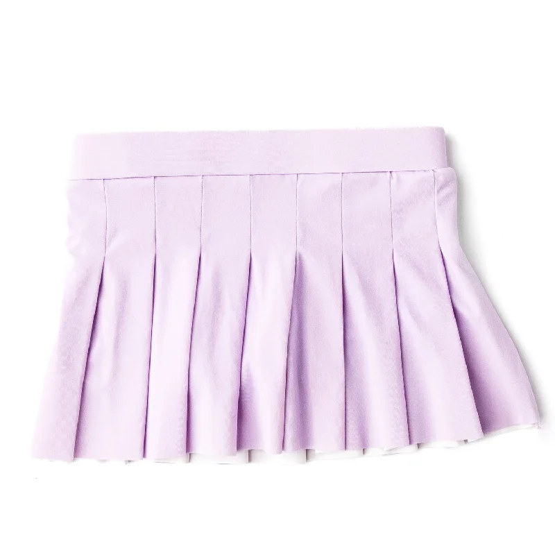 Lilac Girls Pleated Active Skirt chiffon skirt delicate