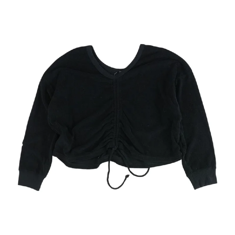 Black Solid Sweater Jersey Fabric Tulle Fabric Batik Fabric