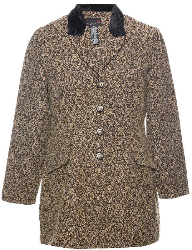Scarlett Tapestry Jacket - L Striped Jacket Polka Dot Jacket Floral Jacket