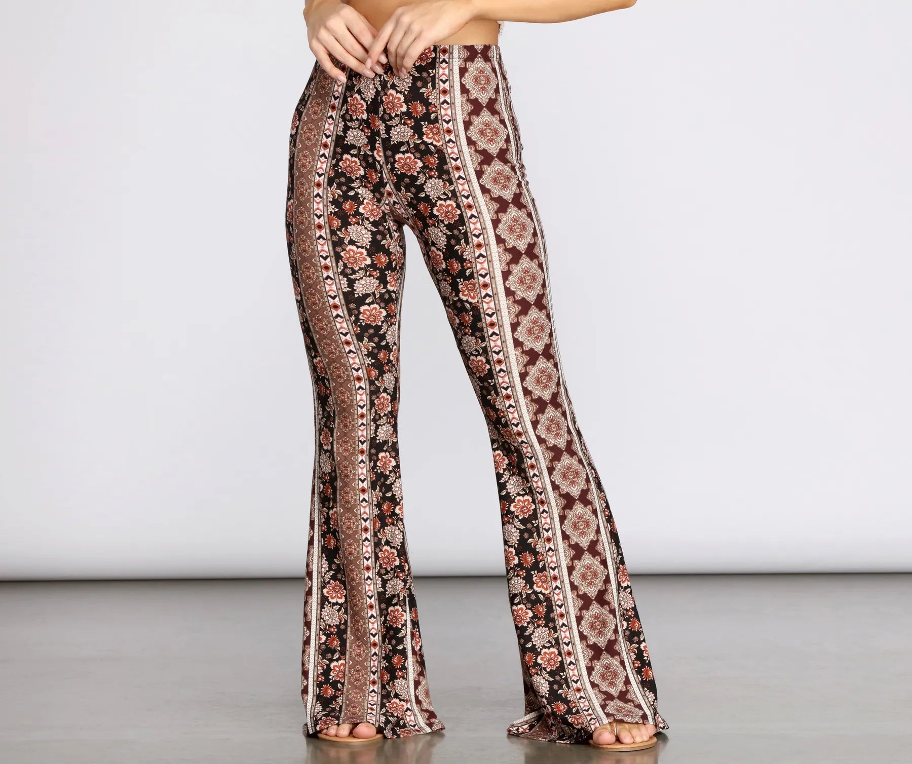 Boho Babe Flared Pants Fashionable Work Pants