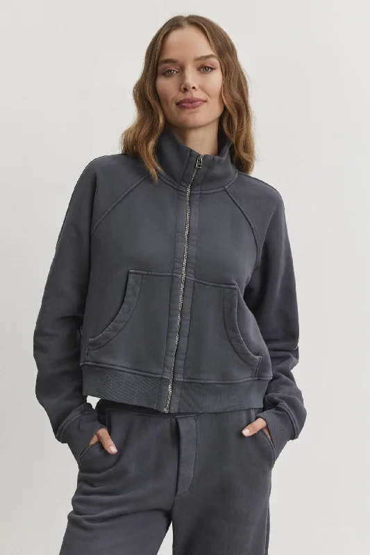 CECILIA FULL-ZIP JACKET Belted Jacket Elasticated Jacket Padded Jacket