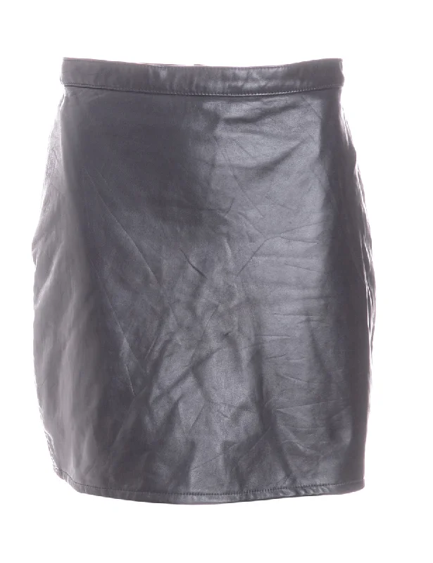 Label Roxy Mini Leather Skirt casual skirt length