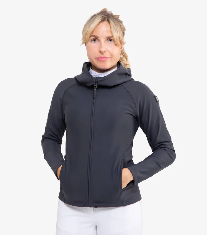 Destino Ladies Technical Hooded Riding Jacket - SALE Zip Front Button Front Snap Front Destino Ladies Technical Hooded Riding Jacket - SALE Zip Front Button Front Snap Front