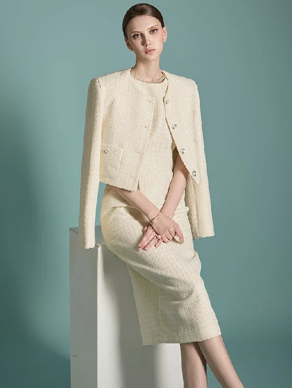 TP2032 Jacket and Dress Set Print Jacket Jacquard Jacket Embroidered Jacket