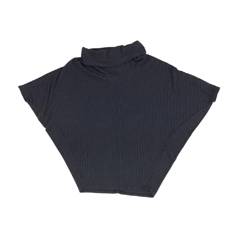 Navy Solid Cowl Neck Sweater Chenille Fabric Brocade Fabric Lace Fabric